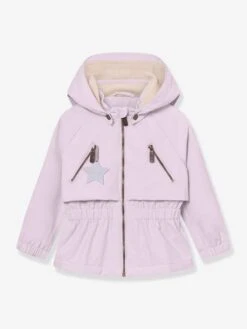 Mini A Ture Veste Mi-saison Imperméable Fille Avec Doublure Polaire MATALGEA - Bois De Rose