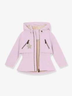 Mini A Ture Veste Mi-saison Imperméable Fille Avec Doublure Polaire MATALGEA - Bois De Rose -Vertbaudet Soldes Boutique veste mi saison impermeable fille avec doublure polaire matalgea 37
